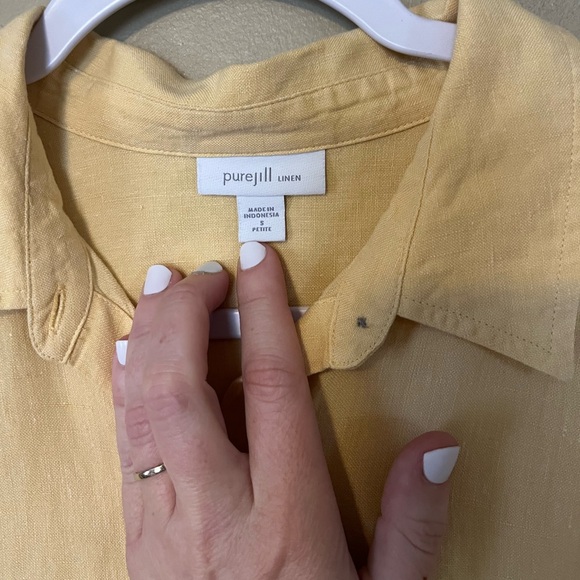 J Jill Pure Jill Linen MIDI Shirt Dress - Picture 5 of 5